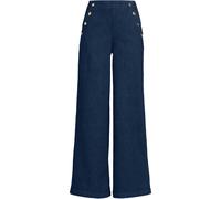 Lands' End Women's Extra Wide Leg Sailor Jeans in Dark Indigo | Size: 10 lands end Dark Indigo 10