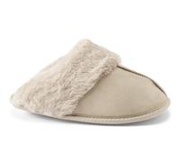Lands' End Women's Faux Suede Mule Slipper in Stone | Size: 7 lands end Stone 7