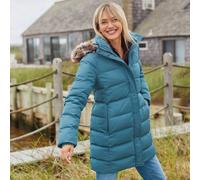 Lands' End Women's Hooded Down Coat in Blue | Size: 14-16 lands end Blue 14-16