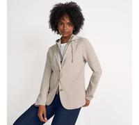 Lands' End Women's Knit Blazer with Removable Hood in Natural | Size: 16-18 lands end Natural 16-18