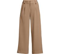 Lands' End Women's Lightweight Stretch Wide Leg Cropped Trousers, High Waisted in Camel | Size: 12 lands end Camel 12