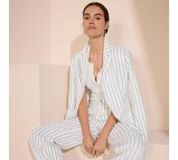 Lands' End Women's Linen Blend Blazer in Ivory | Size: 14-16 lands end Ivory 14-16