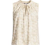 Lands' End Women's Linen Blend Notch Neck Swing Vest Top in Light Tan | Size: 8 lands end Light Tan 8