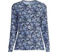 Lands' End Women's Long Sleeve Crew Neck SunShade UPF50 Quick Dry Garden Tee in Navy | Size: 14-16 lands end Navy 14-16