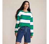 Lands' End Women's Long Sleeve Mariner Crew Neck Top in Green | Size: 10-12 lands end Green 10-12