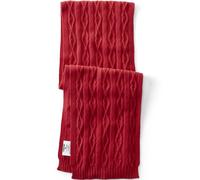 Lands' End Women's Lulu Guinness Lip Cable Knit Scarf in Red lands end Red One Size