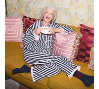 Lands' End Women's Lulu Guinness Poplin Pyjama Set in Navy | Size: 16-18 lands end Navy 16-18