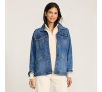Lands' End Women's Oversized Denim Trucker Jacket in Indigo | Size: 20 lands end Indigo 20