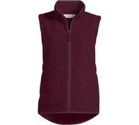 Lands' End Women's Petite Borg Gilet in Burgundy | Size: 8 lands end Burgundy 8