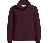 Lands' End Women's Petite Cosy Sherpa Fleece Half Zip Pullover in Burgundy | Size: 14-16 lands end Burgundy 14-16