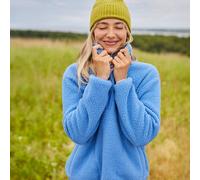 Lands' End Women's Petite Cosy Sherpa Fleece Half Zip Pullover in Cobalt | Size: 14-16 lands end Cobalt 14-16