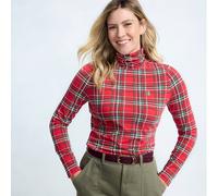 Lands' End Women's Petite Cotton-modal Roll Neck Top in Maroon | Size: 8 lands end Maroon 8