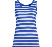Lands' End Women's Petite Cotton Vest Top in Blue | Size: 8 lands end Blue 8