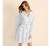 Lands' End Women's Petite Eyelet Mini Dress in White | Size: 16-18 lands end White 16-18