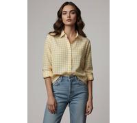 Lands' End Women's Petite Flannel Shirt in Yellow | Size: 14-16 lands end Yellow 14-16