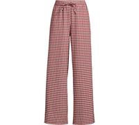 Lands' End Women's Petite Gingham Wide Leg Trousers in Khaki | Size: 10 lands end Khaki 10