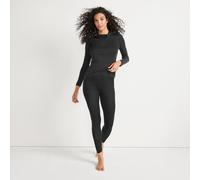 Lands' End Women's Petite Lightweight Silk Interlock Long Johns in Black | Size: 16-18 lands end Black 16-18