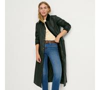 Lands' End Women's Petite Long Waxed Coat in Green | Size: 10-12 lands end Green 10-12