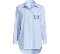 Lands' End Women's Petite Oversized Long Sleeve No Iron Tunic Shirt in Blue | Size: Small lands end Blue S