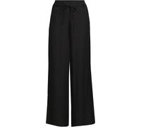 Lands' End Women's Petite Ready To Go Wide Leg Trousers in Black | Size: 14-16 lands end Black 14-16