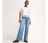 Lands' End Women's Petite Recover Wide Leg Jeans, High Waisted in Bright Blue | Size: 14-16S lands end Bright Blue 14-16S