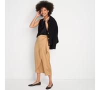 Lands' End Women's Petite Satin Wrap Midi Skirt in Light Brown | Size: 12 lands end Light Brown 12