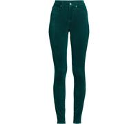 Lands' End Women's Petite Skinny Stretch Cord Jeans, High Waisted in Dark Green | Size: 14 lands end Dark Green 14