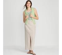 Lands' End Women's Petite Soft Denim Maxi Skirt in Natural | Size: 12 lands end Natural 12