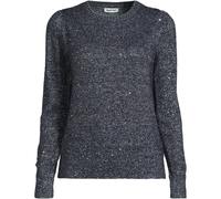 Lands' End Women's Petite Sparkle Sequin Jumper in Dark Navy | Size: 8 lands end Dark Navy 8