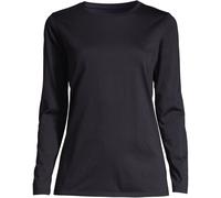 Lands' End Women's Petite Supima Long Sleeve Crew Neck T-shirt in Black | Size: 16-18 lands end Black 16-18