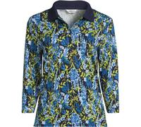 Lands' End Women's Petite Three-Quarter Sleeve Polo Shirt | Size: 16-18 lands end Multicolor 16-18