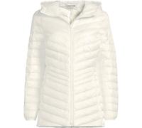 Lands' End Women's Petite Wanderweight Down Ultralight Packable Jacket with Hood in Ivory | Size: 14-16 lands end Ivory 14-16