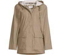 Lands' End Women's Petite Waterproof A-line Squall Rain Jacket in Tan | Size: 10-12 lands end Tan 10-12