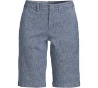 Lands' End Women's Plus Chambray Bermuda Shorts in Blue | Size: 26 lands end Blue 26