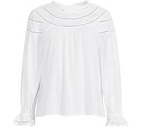 Lands' End Women's Plus Cotton-Modal Voile Top in White | Size: 28-30 lands end White 28-30
