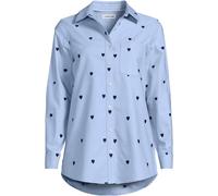 Lands' End Women's Plus Cotton Oxford Shirt in Bright Blue | Size: 24-26 lands end Bright Blue 24-26
