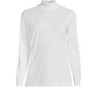 Lands' End Women's Plus Cotton Polo Neck in White | Size: 20-22 lands end White 20-22
