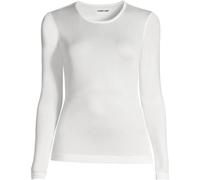 Lands' End Women's Plus Lightweight Silk Interlock Crew Neck Top in Ivory | Size: 20-22 lands end Ivory 20-22