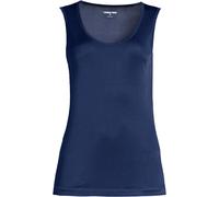 Lands' End Women's Plus Lightweight Silk Interlock Vest in Navy | Size: 20-22 lands end Navy 20-22