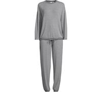 Lands' End Women's Plus Silky Knit Striped Lounge Set in Ivory | Size: 24-26 lands end Ivory 24-26