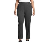 Lands' End Women's Plus Size Sport Knit Pants - Black -