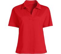 Lands' End Women's Plus Supima Cotton Johnny Collar Polo in Red | Size: 24-26 lands end Red 24-26