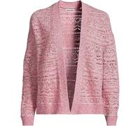 Lands' End Women's Pointelle Cardigan With Linen in Pink | Size: 16-18 lands end Pink 16-18