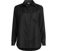 Lands' End Women's Premium Pure Linen Long Sleeve Shirt in Black | Size: 20 lands end Black 20