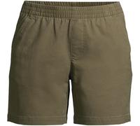 Lands' End Women's Pull On 7" Chino Shorts in Dark Green | Size: 14-16 lands end Dark Green 14-16