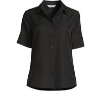 Lands' End Women's Ready To Go Short Sleeve Shirt in Black | Size: 18 lands end Black 18