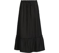 Lands' End Women's Ready To Go Tiered Skirt in Black | Size: 10 lands end Black 10