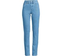Lands' End Women's Recover Straight Leg Jeans, High Waisted in Mid Blue | Size: 16L lands end Mid Blue 16L