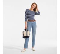 Lands' End Women's Recover Straight Leg Jeans, High Waisted in Pale Blue | Size: 16L lands end Pale Blue 16L