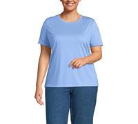 Lands' End Women's Relaxed American-Grown Supima Cotton Crew Neck T-Shirt, Clear Blue Sky, 3X